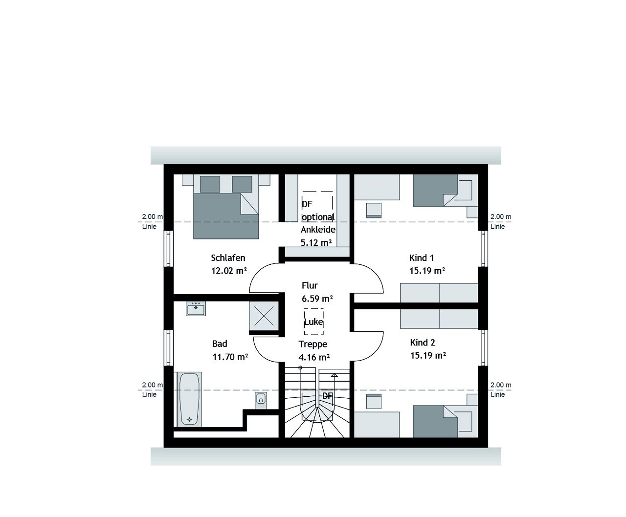 Aktionshaus Family XL - Grundriss Dachgeschoss