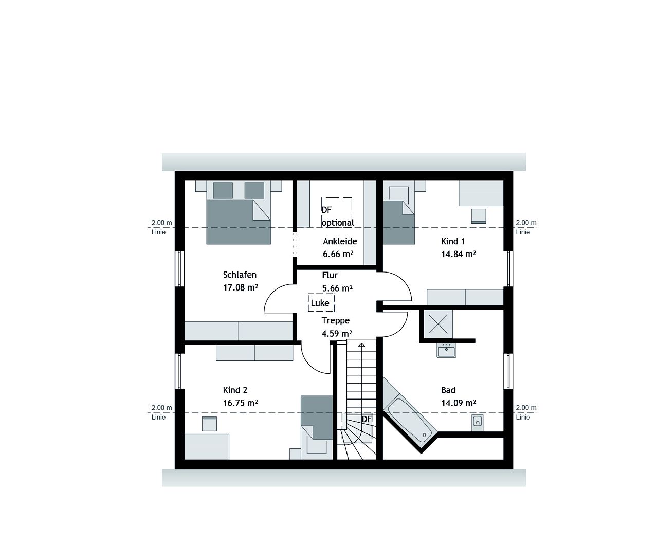 Aktionshaus Family XXL - Grundriss Dachgeschoss