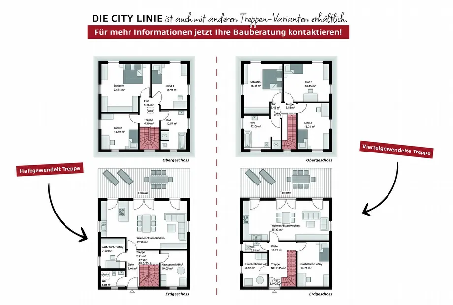 Aktionshaus Stadtvilla CITY XL, Grundriss EG